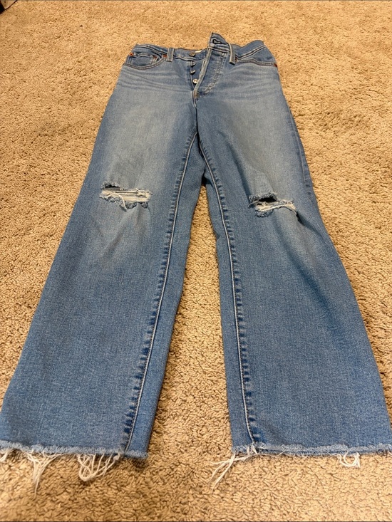 Levi's Denim - Levi’s Premium Ribcage Straight Ankle Women’s Jeans Sz 24 Distressed